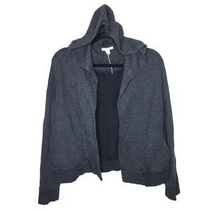 Standard James Perse Charcoal Gray Open Cardigan Sweatshirt